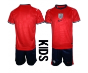 Youth England 2026 Red Away Soccer Jersey Suit
