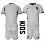 Youth England 2026 White Home Soccer Jersey Suit