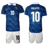 Men's France #10 Mbappé Navy 2026 Home Soccer Jersey Suit