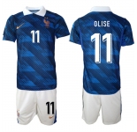 Men's France #11 OLISE National Team FIFA x World Cup 2026 Home On Field Jersey