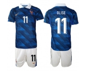 Men's France #11 OLISE National Team FIFA x World Cup 2026 Home On Field Jersey