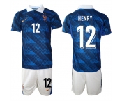 Men's France #12 HENRY National Team FIFA x World Cup 2026 Home On Field Jersey