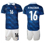 Men's France #16 M.MAIGNAN National Team FIFA x World Cup 2026 Home On Field Jersey