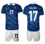 Men's France #17 SALIBA National Team FIFA x World Cup 2026 Home On Field Jersey