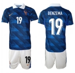Men's France #19 BENZEMA National Team FIFA x World Cup 2026 Home On Field Jersey