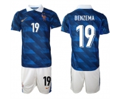 Men's France #19 BENZEMA National Team FIFA x World Cup 2026 Home On Field Jersey