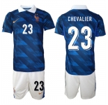 Men's France #23 CHEVALIER National Team FIFA x World Cup 2026 Home On Field Jersey