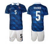 Men's France #5 KOUNDE National Team FIFA x World Cup 2026 Home On Field Jersey