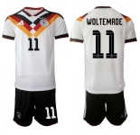 Men's Germany #11 WOLTEMADE National Team FIFA x World Cup 2026 Home White On Field Jersey