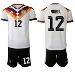 Men's Germany #12 NUBEL National Team FIFA x World Cup 2026 Home White On Field Jersey