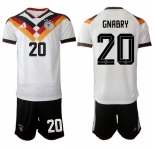 Men's Germany #20 GNABRY National Team FIFA x World Cup 2026 Home White On Field Jersey