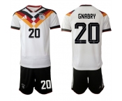 Men's Germany #20 GNABRY National Team FIFA x World Cup 2026 Home White On Field Jersey