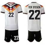 Men's Germany #22 TER STEGEN National Team FIFA x World Cup 2026 Home White On Field Jersey