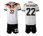 Men's Germany #22 TER STEGEN National Team FIFA x World Cup 2026 Home White On Field Jersey