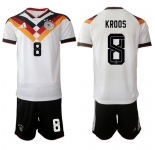 Men's Germany #8 KROOS National Team FIFA x World Cup 2026 Home White On Field Jersey