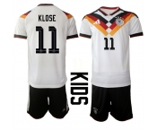 Youth Germany #11 KLOSE National Team FIFA x World Cup 2026 Home White On Field Kids Jersey