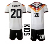 Youth Germany #20 GNABRY National Team FIFA x World Cup 2026 Home White On Field Kids Jersey