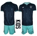 Youth Germany Blank Navy 2026 Away Soccer Jersey Suit