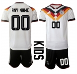 Youth Germany Custom Any Name And Number Team FIFA x World Cup 2026 Home White On Field Kids Jersey