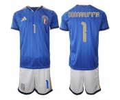 Men's Italy #1 DONNARUMMA National Team FIFA x World Cup 2026 Home Blue On Field Jerseys