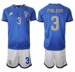 Men's Italy #3 MALDINI National Team FIFA x World Cup 2026 Home Blue On Field Jerseys