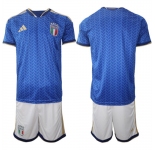 Men's Italy Blank National Team FIFA x World Cup 2026 Home Blue On Field Jerseys