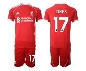 Men's Liverpool #17 Curtis Jones 2025 Red Home Soccer Jersey Suit