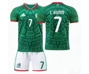 2026 FIFA World Cup Mexico Soccer Home Jersey #7 Luis Francisco Romo Barron