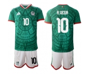 Men's Mexico #10 A.UEGA National Team FIFA x World Cup 2026 Home Green On Field Jersey
