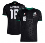 Men's Mexico #18 Obed Vargas Black 2026 Soccer Jersey Suit