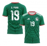 Men's Mexico #19 G.MORA 2026 Green Jersey