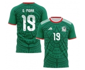 Men's Mexico #19 G.MORA 2026 Green Jersey