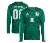 Men's Mexico Custom Black 2026 Home Soccer Long Sleeve Jersey