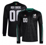 Men's Mexico Custom Black 2026 Long Sleeve Soccer Jersey