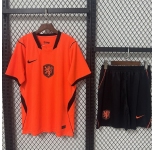 Men's Holland Blank 2026 Home Soccer Jersey Suit