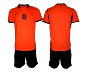 Men's Netherlands Custom Orange 2026 Stadium Home Soccer Jersey Suit