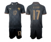Men's Portugal #17 R.LEAO National Team FIFA x World Cup 2026 Away Gray On Eusebio special edition Jersey
