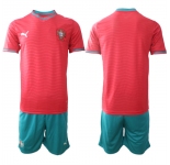 Men's Portugal Bland Or Custom National Team FIFA x World Cup 2026 Home Red On Eusebio special edition Jersey