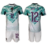 Men's Portugal Team #12 José Sá Green 2026 World Cup Away Soccer Jersey Suit