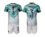 Men's Portugal Team #3 Rúben Dias Green 2026 World Cup Away Soccer Jersey Suit