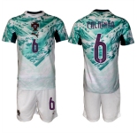 Men's Portugal Team #6 Palhinha Green 2026 World Cup Away Soccer Jersey Suit