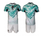 Men's Portugal Team Blank Green 2026 World Cup Away Soccer Jersey Suit