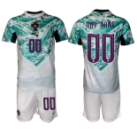 Men's Portugal Team Custom Green 2026 World Cup Away Soccer Jersey Suit