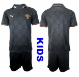 Youth Portugal Blank National Team FIFA x World Cup 2026 Away Gray On Eusebio special edition Kids Jersey