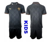 Youth Portugal Blank National Team FIFA x World Cup 2026 Away Gray On Eusebio special edition Kids Jersey