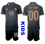 Youth Portugal Custom Any Name And Number National Team FIFA x World Cup 2026 Away Gray On Eusebio special edition Kids Jersey