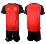 Men's Spain Blank National Team FIFA x World Cup 2026 Home Red On Field Jerseys