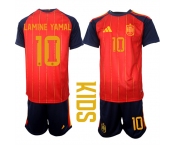 Youth Spain #10 LAMINE YAMAL National Team FIFA x World Cup 2026 Home Red On Field Kids Jerseys