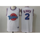 Tune Squad 2 D.Duck White Stitched Movie Jersey