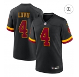 Women Washington Commanders #4 Frankie Luvu Black Nike Hail Raiser Game Stitched Jersey